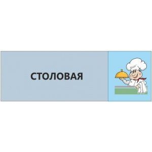 Таблички на дверь Столовая